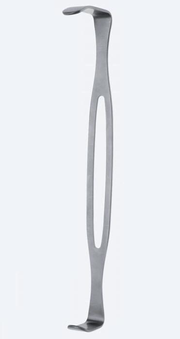 Ретрактори (ранорозширювачі) Parker-Langenbeck "US-Army", двокінцеві, леза 26 x 15 мм / 43 x 15 мм, довжина 220 мм. Бренд - Asanus Medizintechnik Gmb, Німеччина